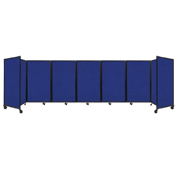 Room Divider 360 Folding Portable Partition 19'6" x 5' Royal Blue Fabric